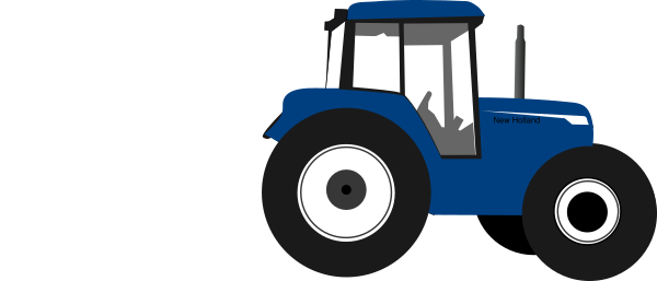 Tractor Blue Clip Art at Clker