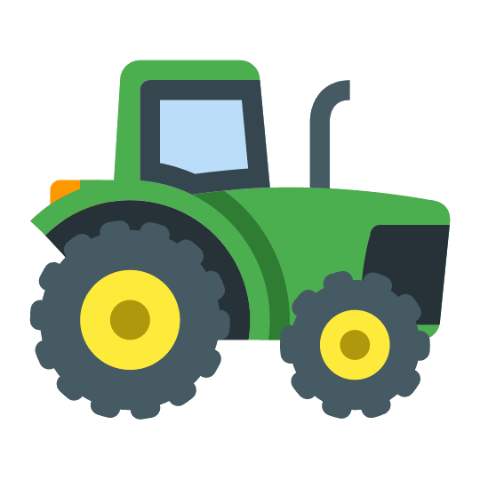 Green tractor clipart.