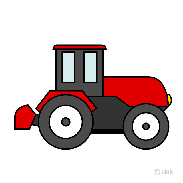 Simple Tractor Clipart Free Picture
