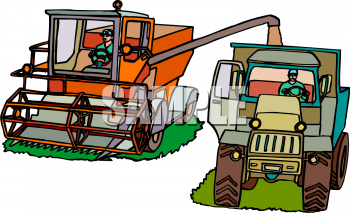 Royalty Free Tractor Clip art, Farm Equipment Clipart