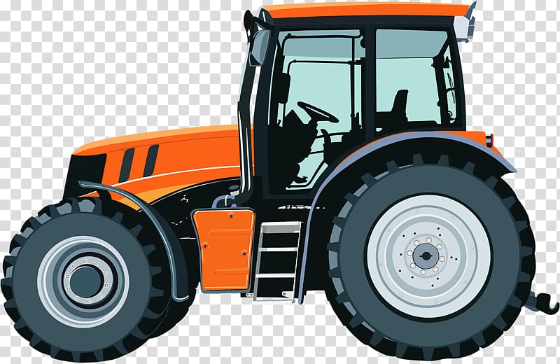 Tractor Illustration, Tractor front transparent background
