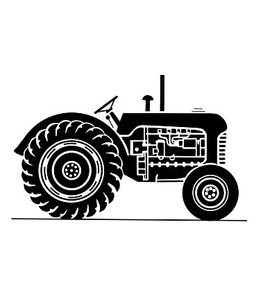 Tractor Clipart old fashioned