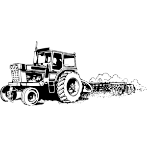 Tractor clipart old.