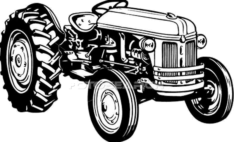 tractor clipart old fashioned
