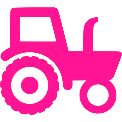 Pink tractor clipart.