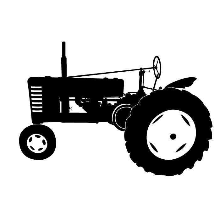 Tractor silhouette clip.