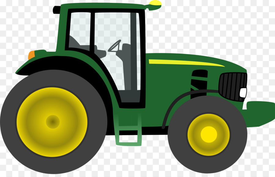 tractor clipart yellow