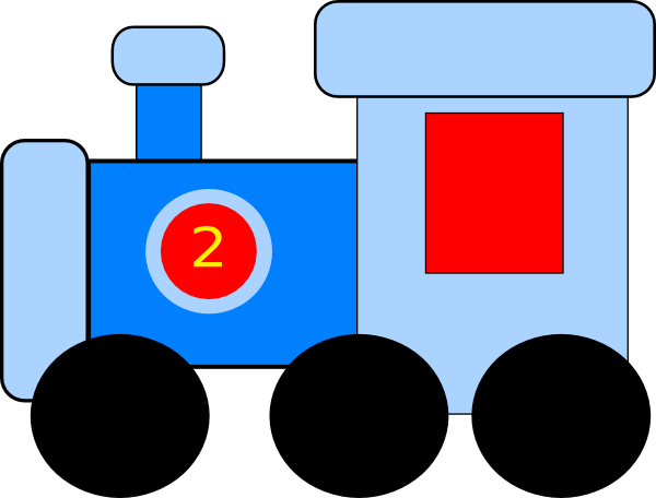Blue train clip art at vector clip art online royalty image