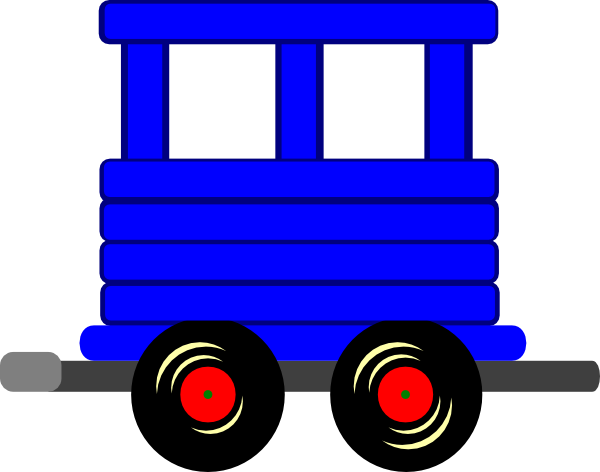 Caboose loco train carriage clip art at vector clip art