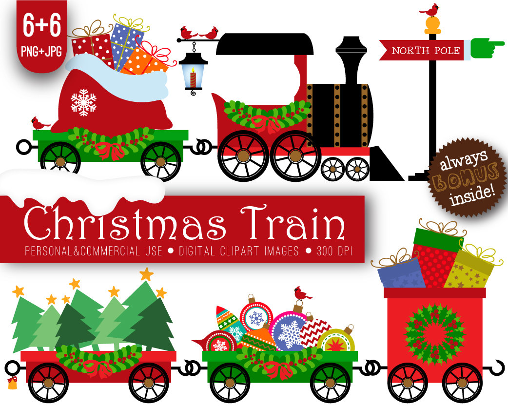 Free Christmas Train Cliparts, Download Free Clip Art, Free