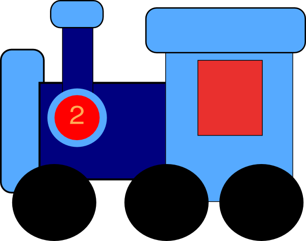 Blue train engine.