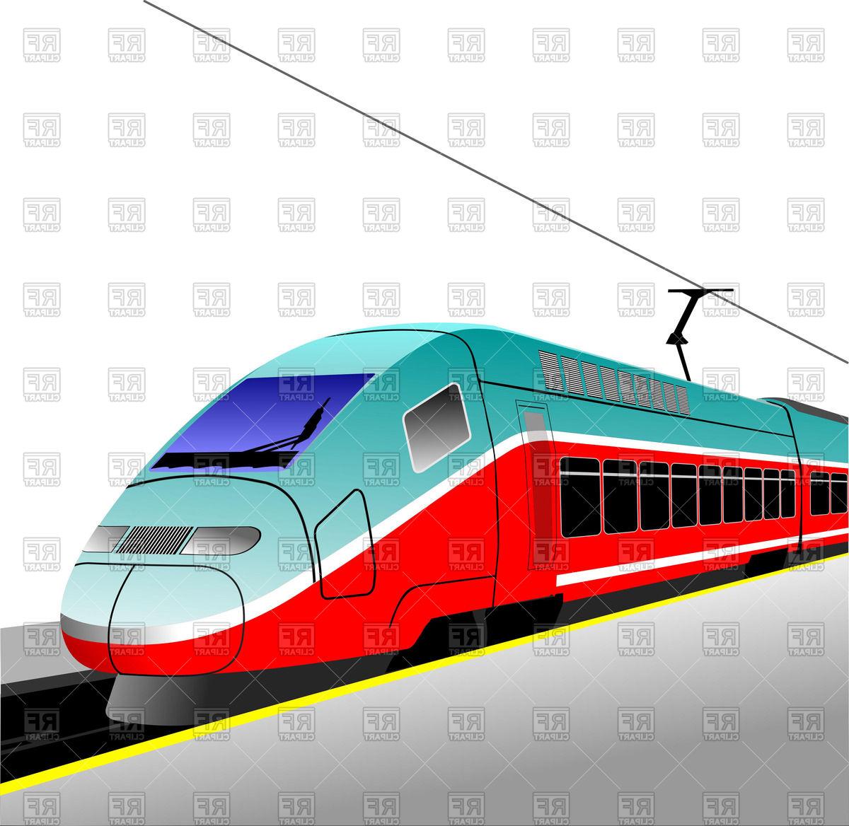 Best Free Modern Train Clip Art Image
