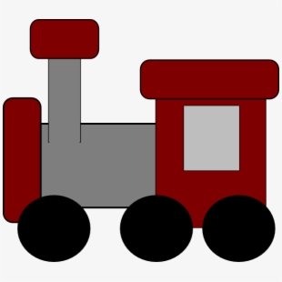 train clipart red