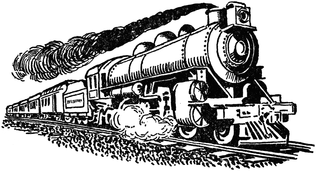 train clipart steam