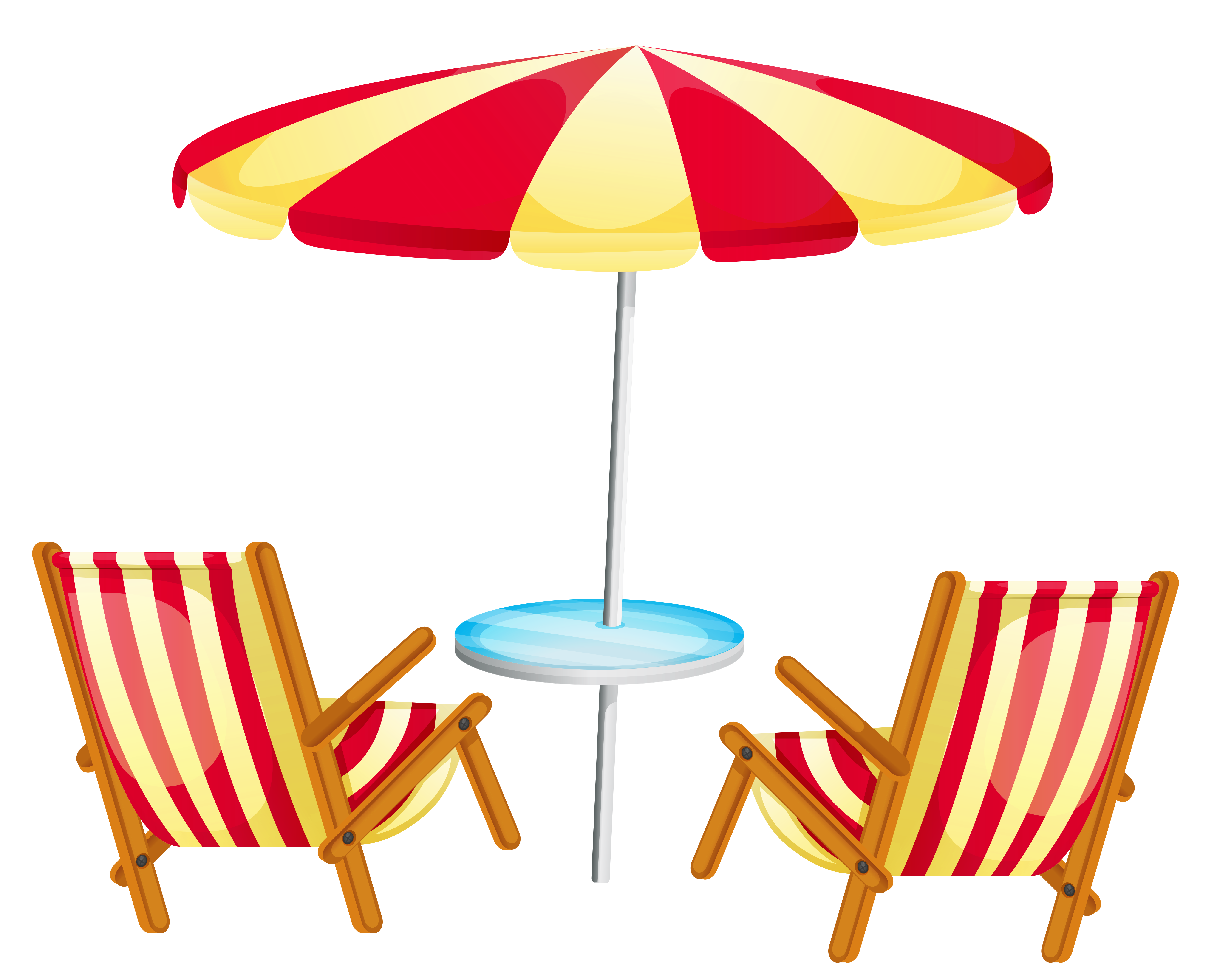 Transparent beach umbrella.