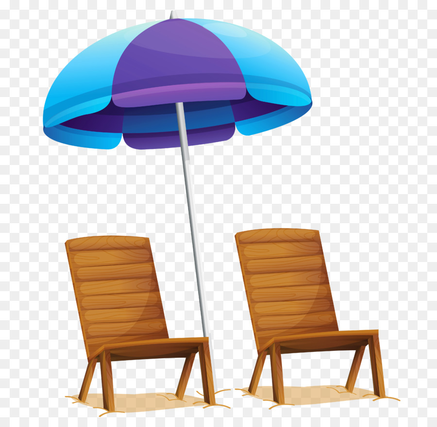 Пляжный зонт на прозрачном фоне