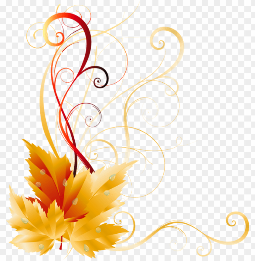Transparent fall leaves decor picture backgrounds,