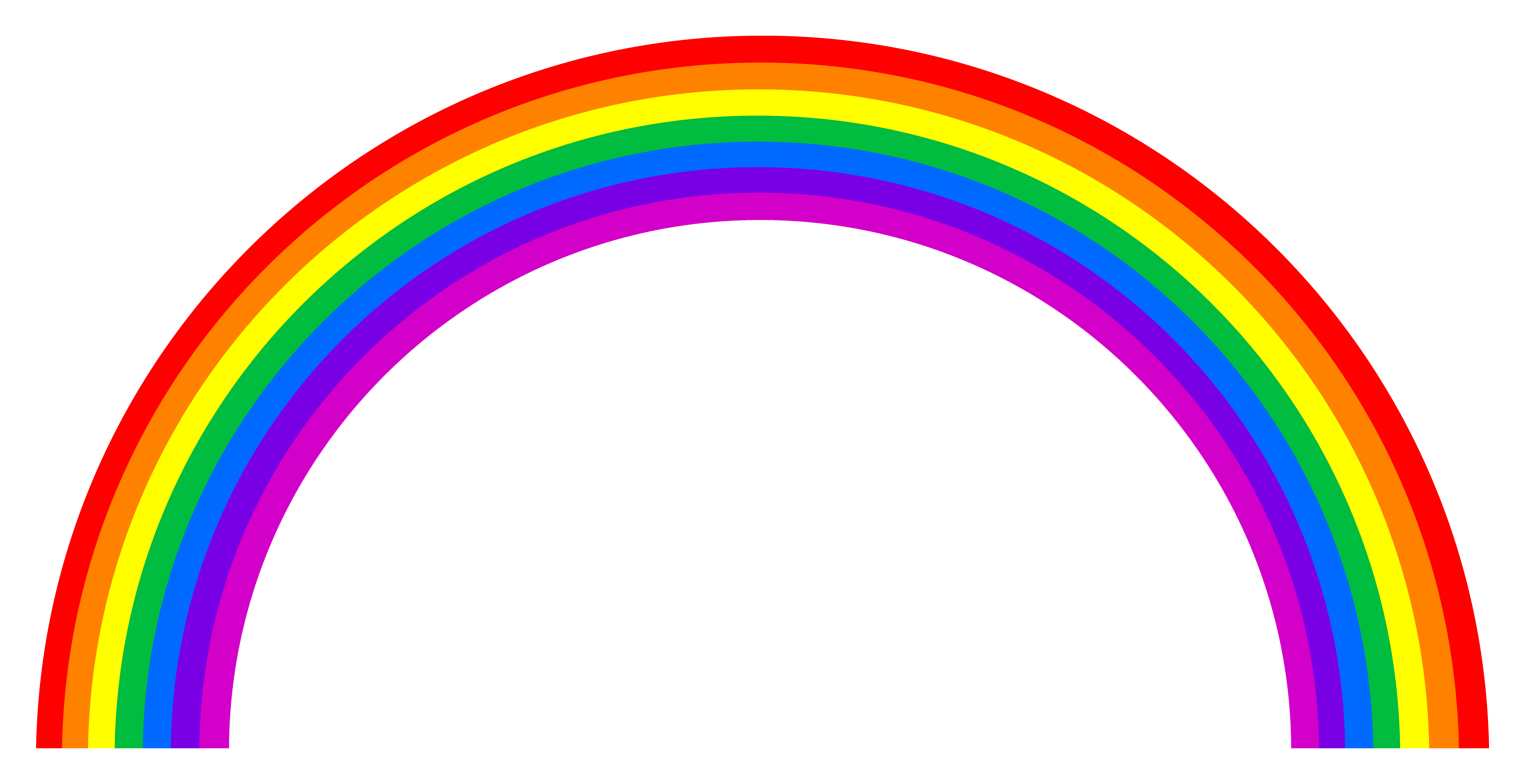 Free transparent rainbow.