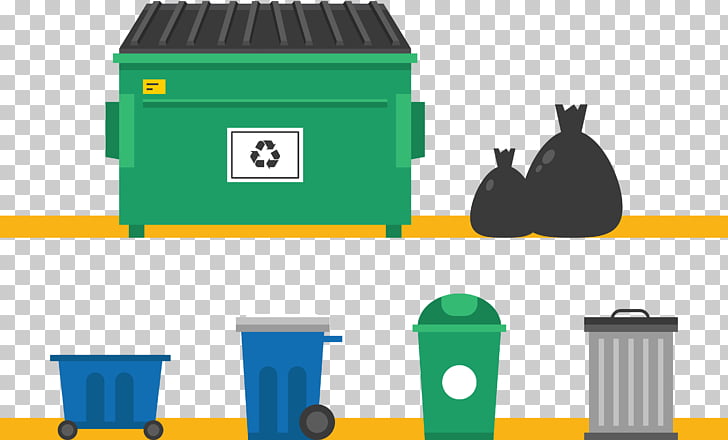 Waste container Dumpster Recycling, Trash cans collection