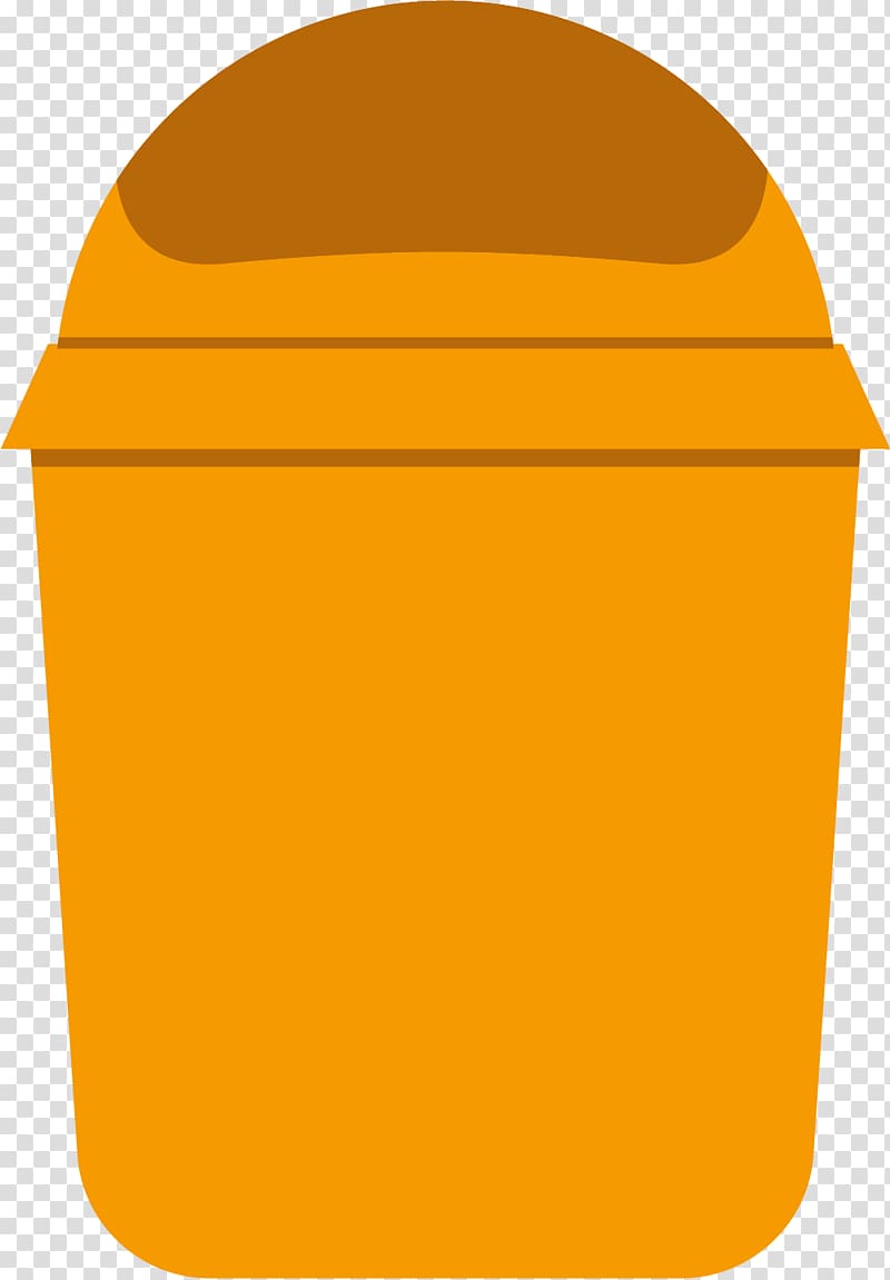 Waste container Icon, Big yellow trash can transparent