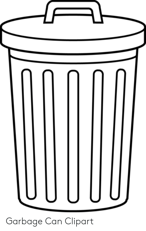 Garbage can clipart.