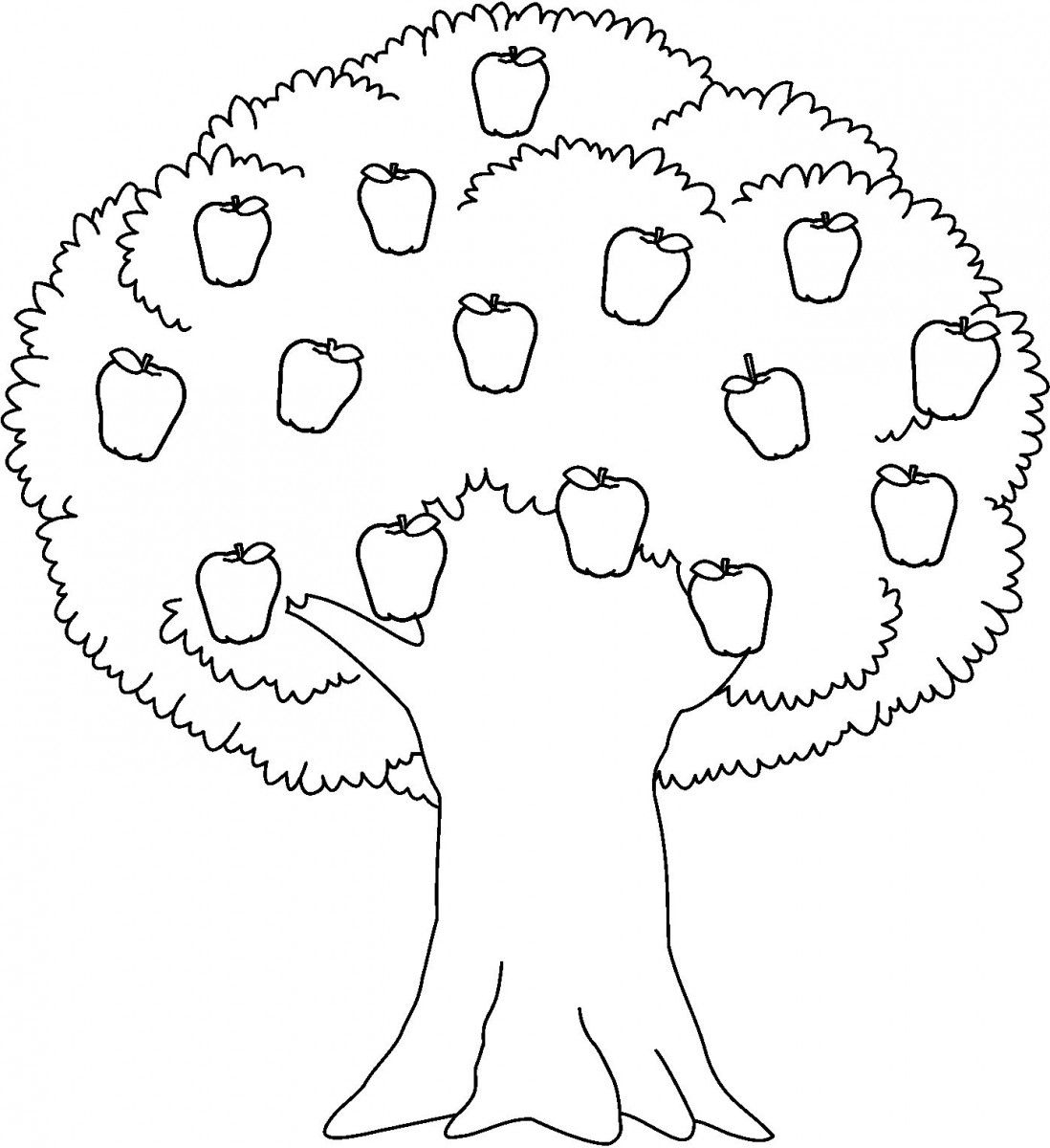Apple black and white apple trees clipart black and white