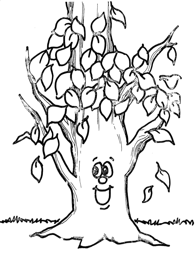 Fall black and white fall tree clipart black and white