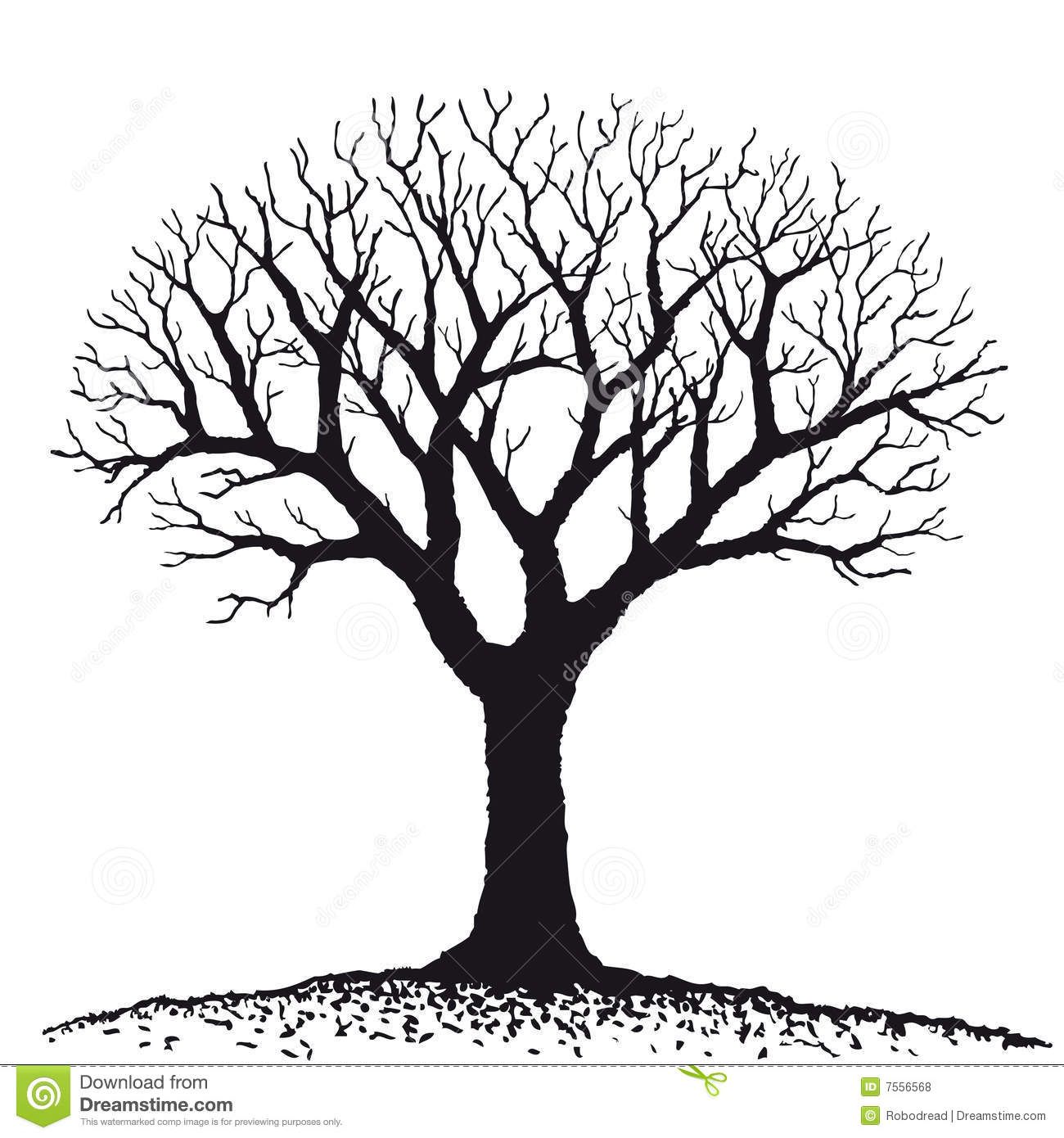 Bare tree clipart.