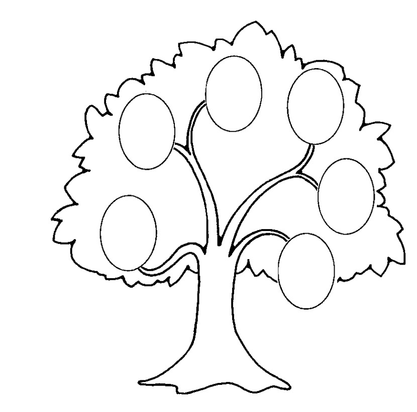 Family black and white tree clipart black and white