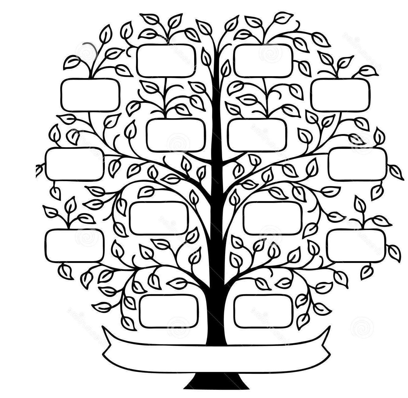 Family tree clipart black and white clipart images gallery
