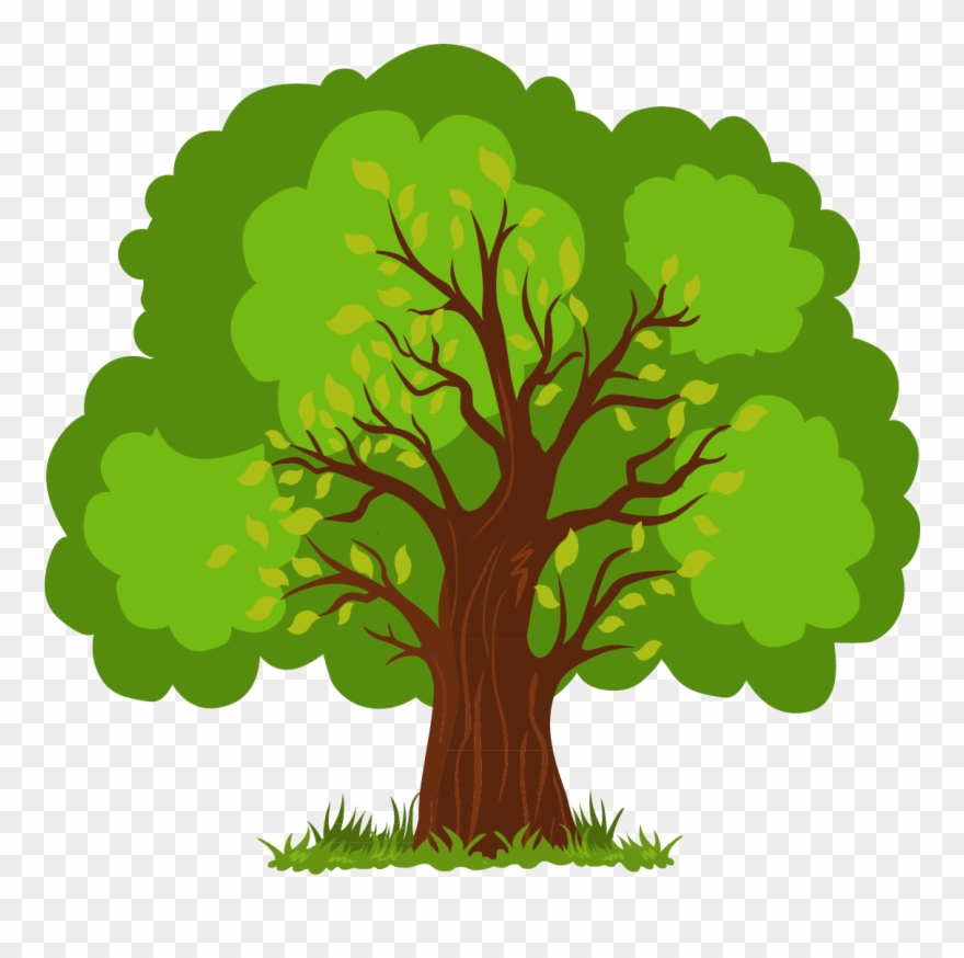 Euclidean Vector Tree Vector Hand Painted Lush Tree