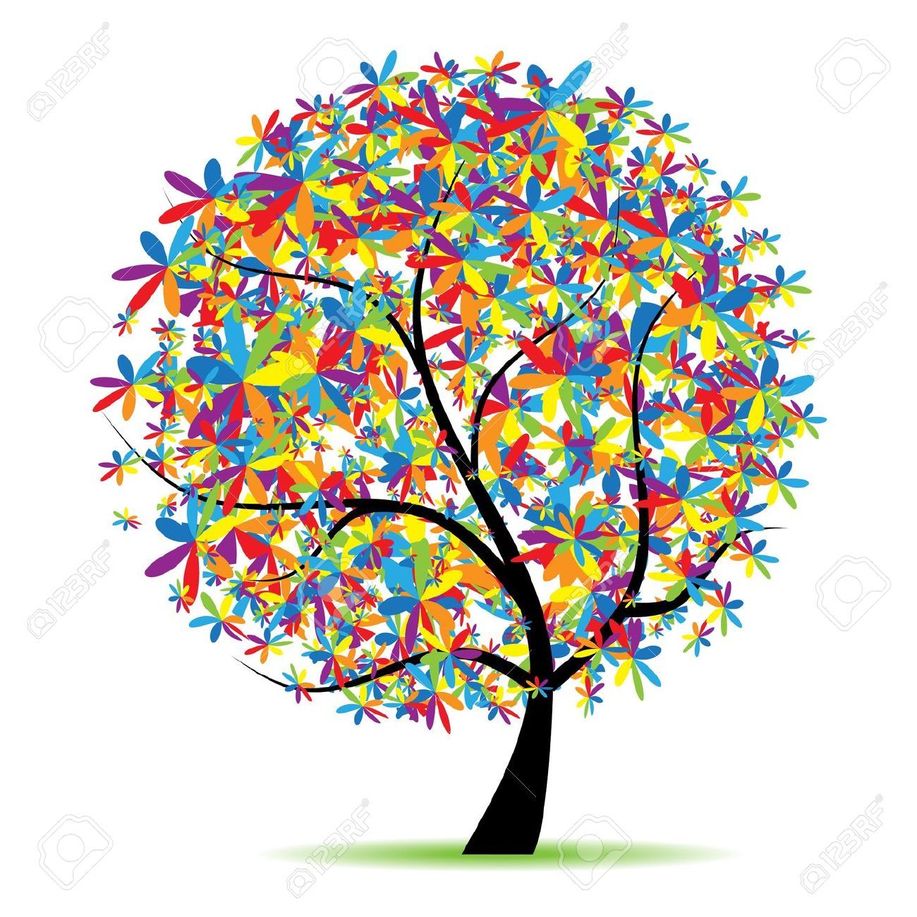 tree of life clipart colorful