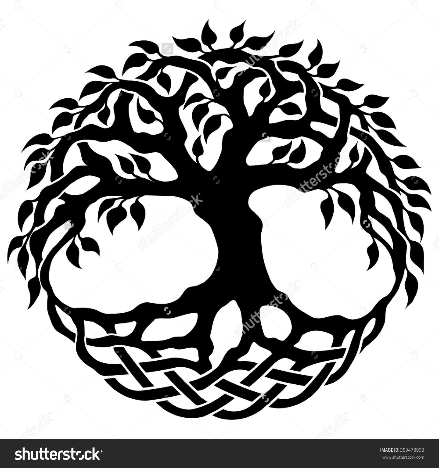 Vector Ornament, Decorative Celtic Tree Of Life