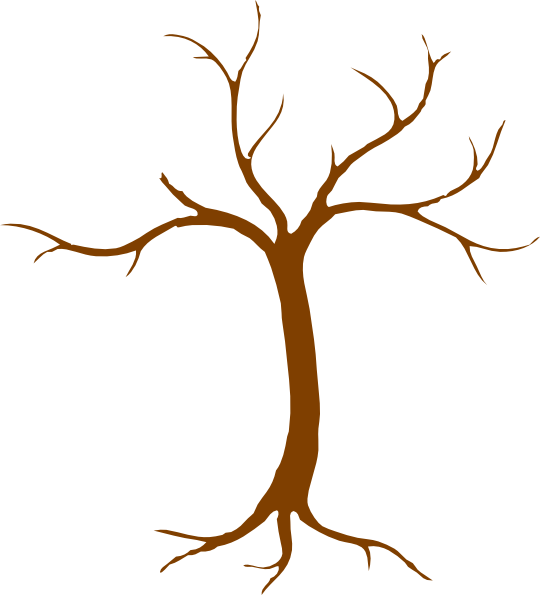Large Brown Tree Clipart