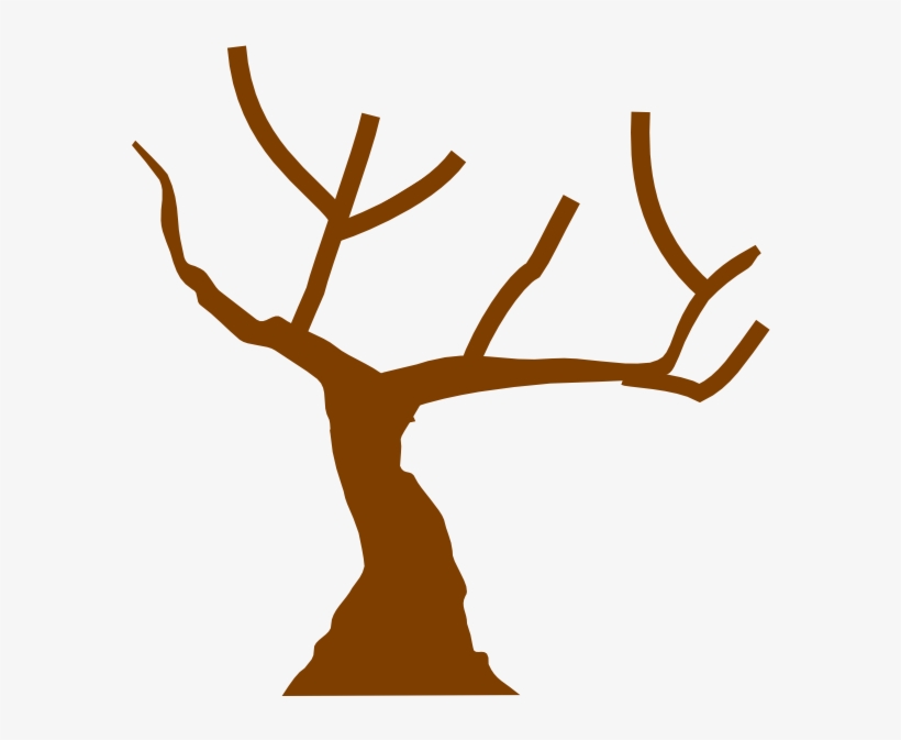 tree trunk clipart leafless