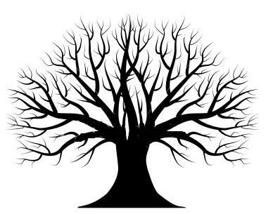 Tree silhouette clipart.