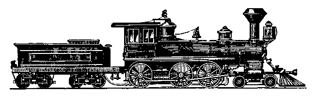 Old trains clipart