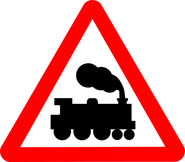 Train road signs.