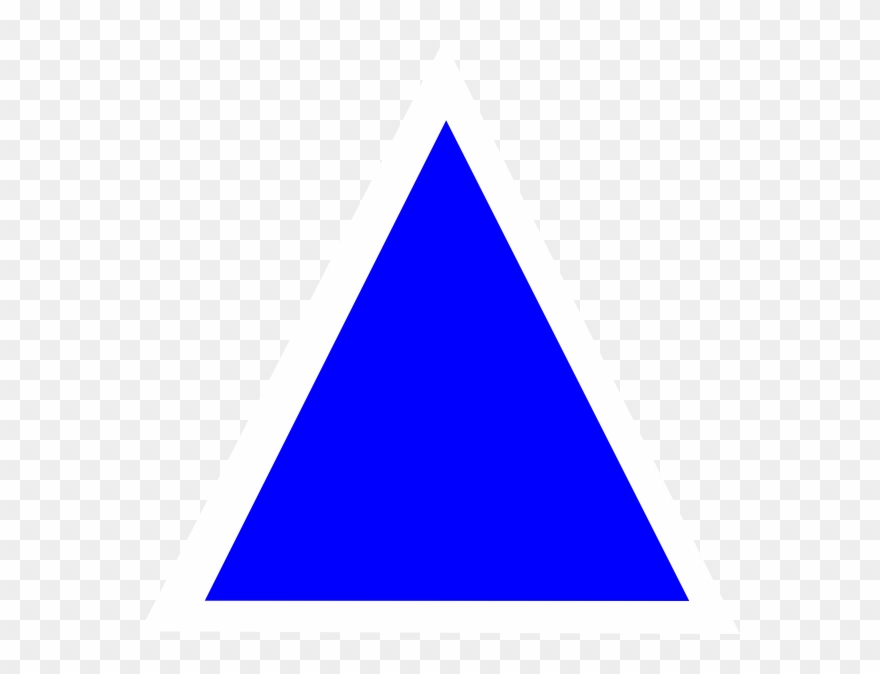 Blue triangle clip.