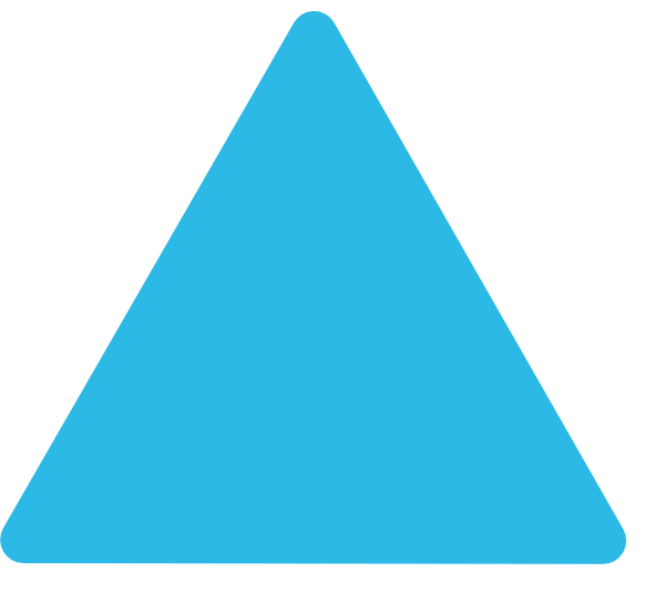 Blue triangle rounded.