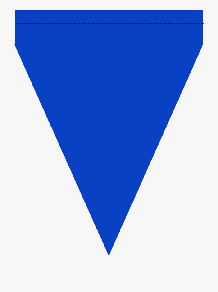 triangle clipart blue