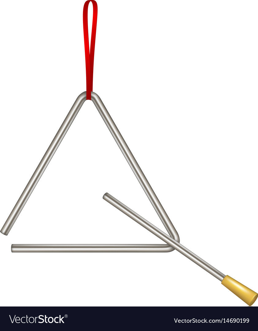 Triangle musical instrument.