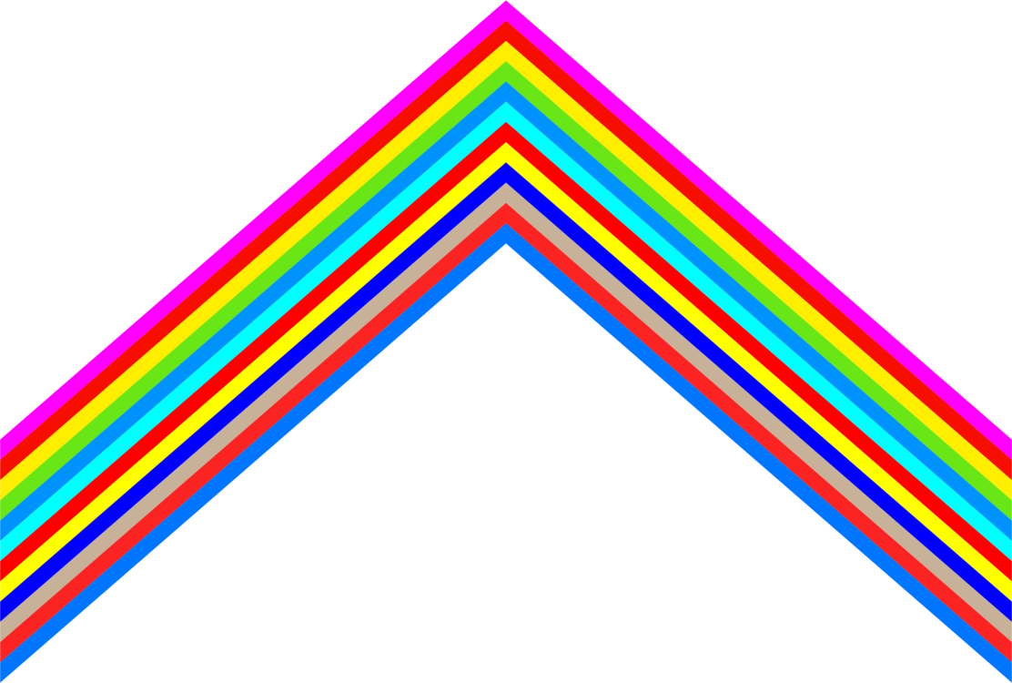 triangle clipart rainbow