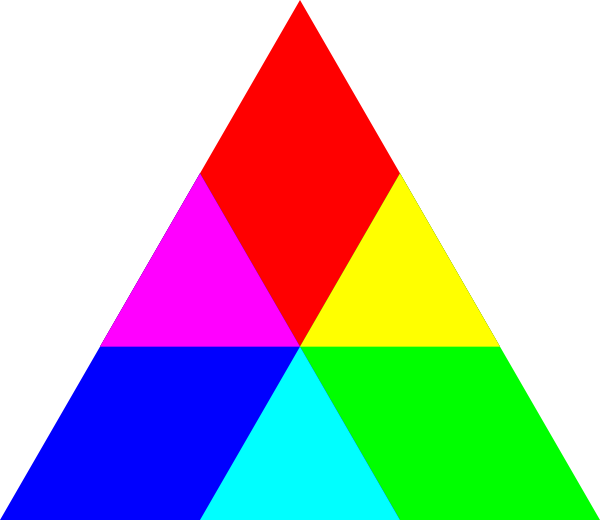 triangle clipart rainbow