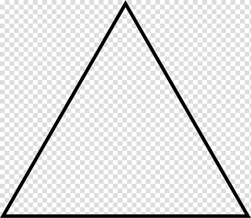 Triangle illustration, Equilateral triangle Isosceles