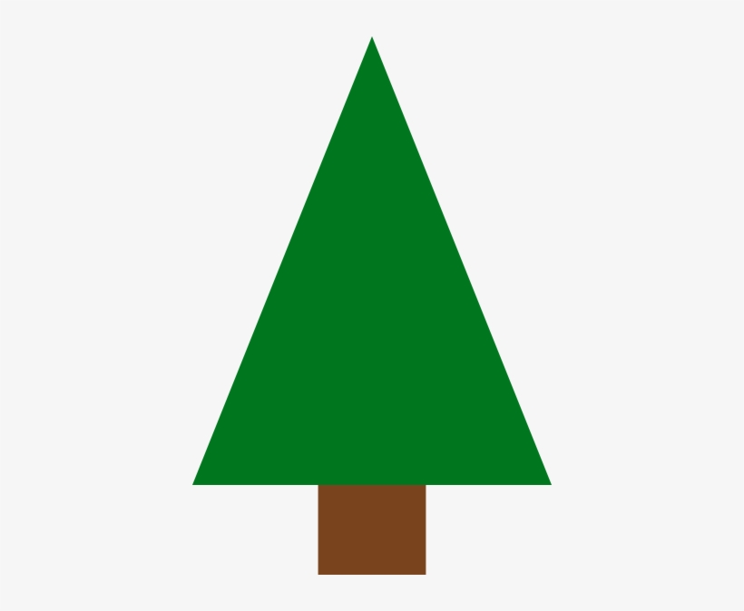 Triangle Christmas Tree Clipart Transparent PNG