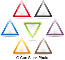 Triangle vector clip.