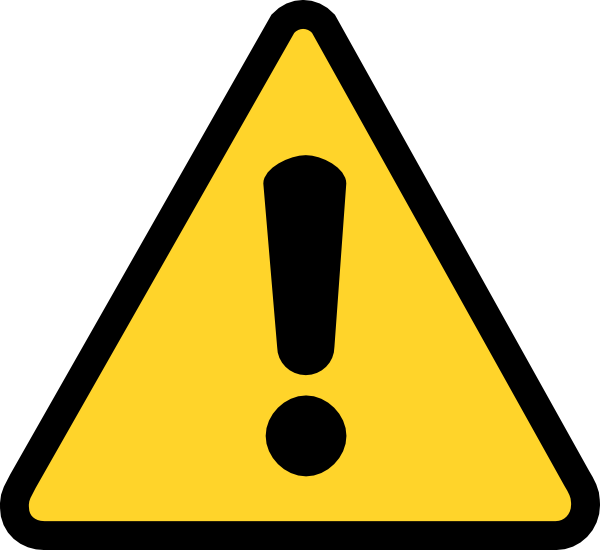 Warning Exclamation Triangle Clip Art at Clker
