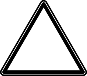 White triangle clip.
