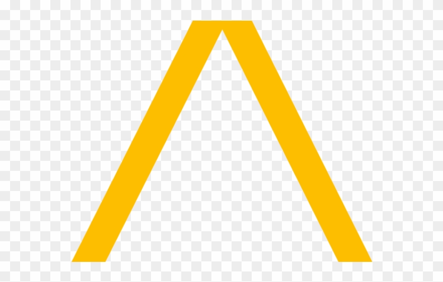 Triangle clipart yellow.